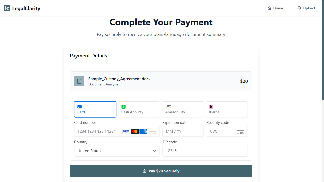 Payment Interface